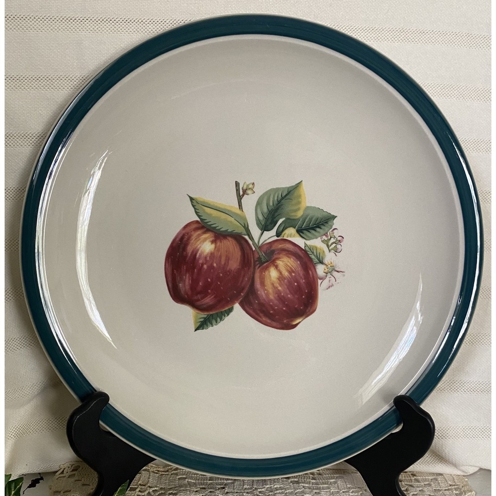 Vintage China Pearl Casuals Apples Serving Tray Dinnerware Country Kitchen 12"